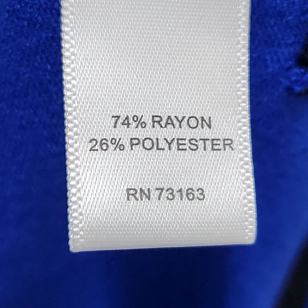 Cable and Gauge Top Sweater Size Large Royal Blue Color - Picture 12 of 13